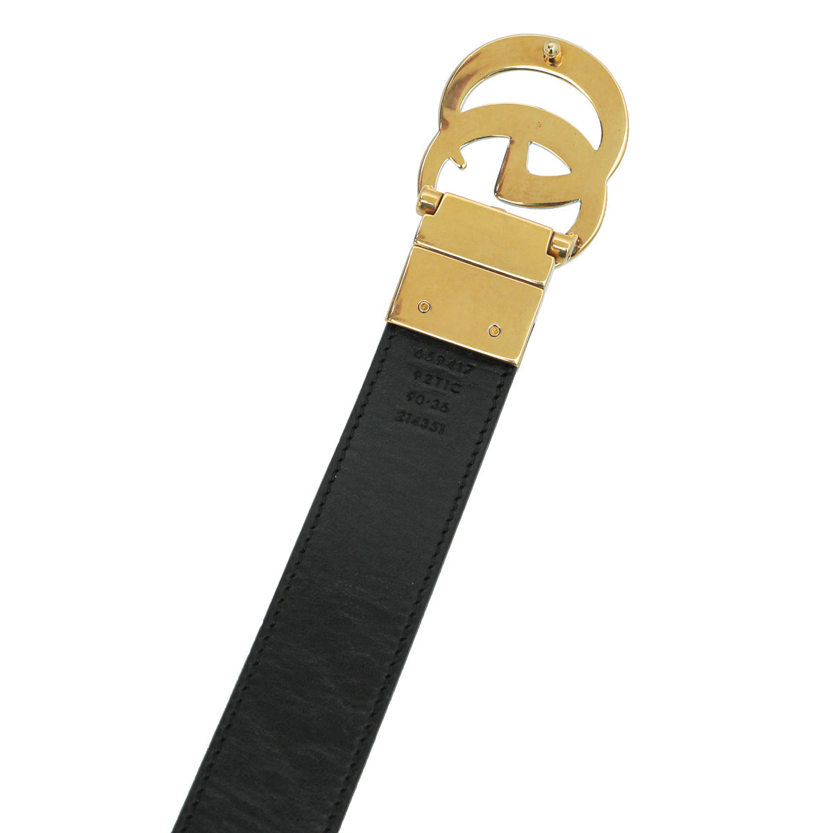 Gucci Biolor GG Supreme Reversible GG Marmont Belt 36
