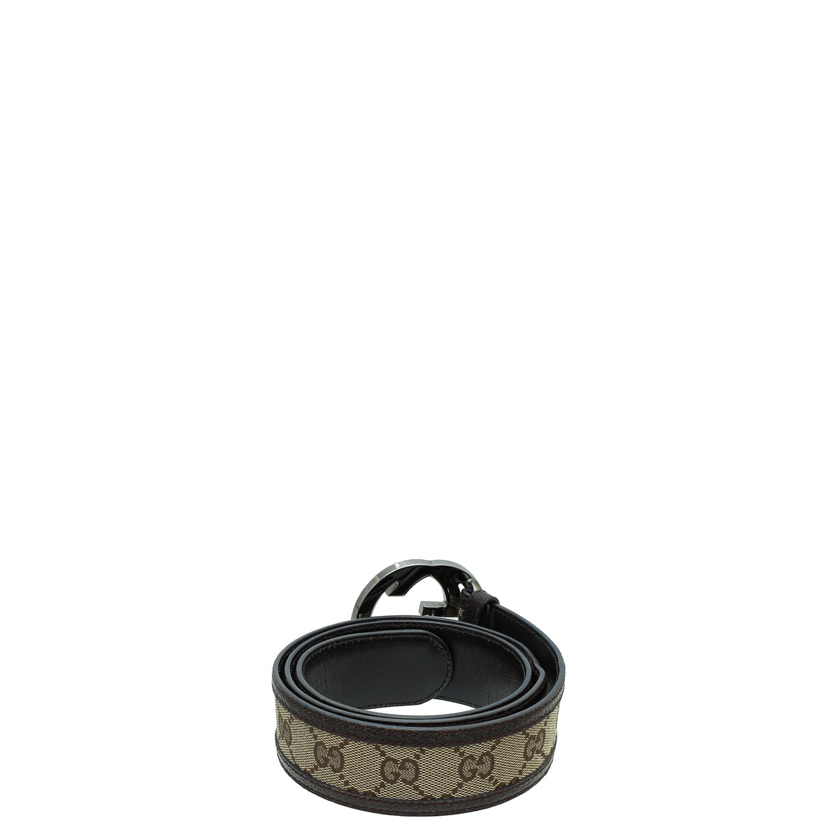 Gucci Bicolor Interlocking G Buckle GG Belt 36