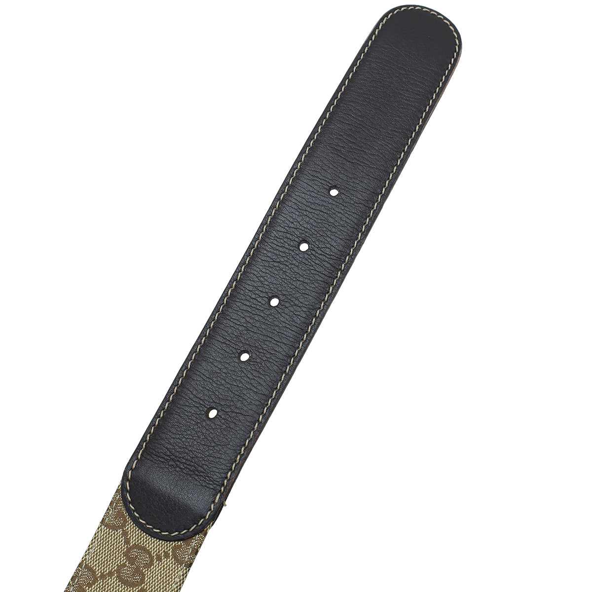 Gucci Bicolor GG Supreme G Buckle Belt 38