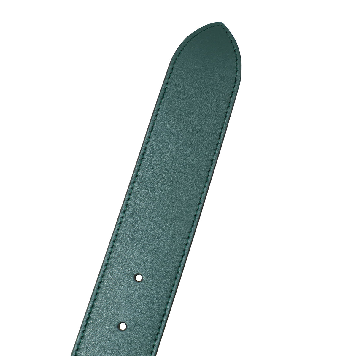 Gucci Green GG Marmont Leather Belt with Shiny Buckle 32