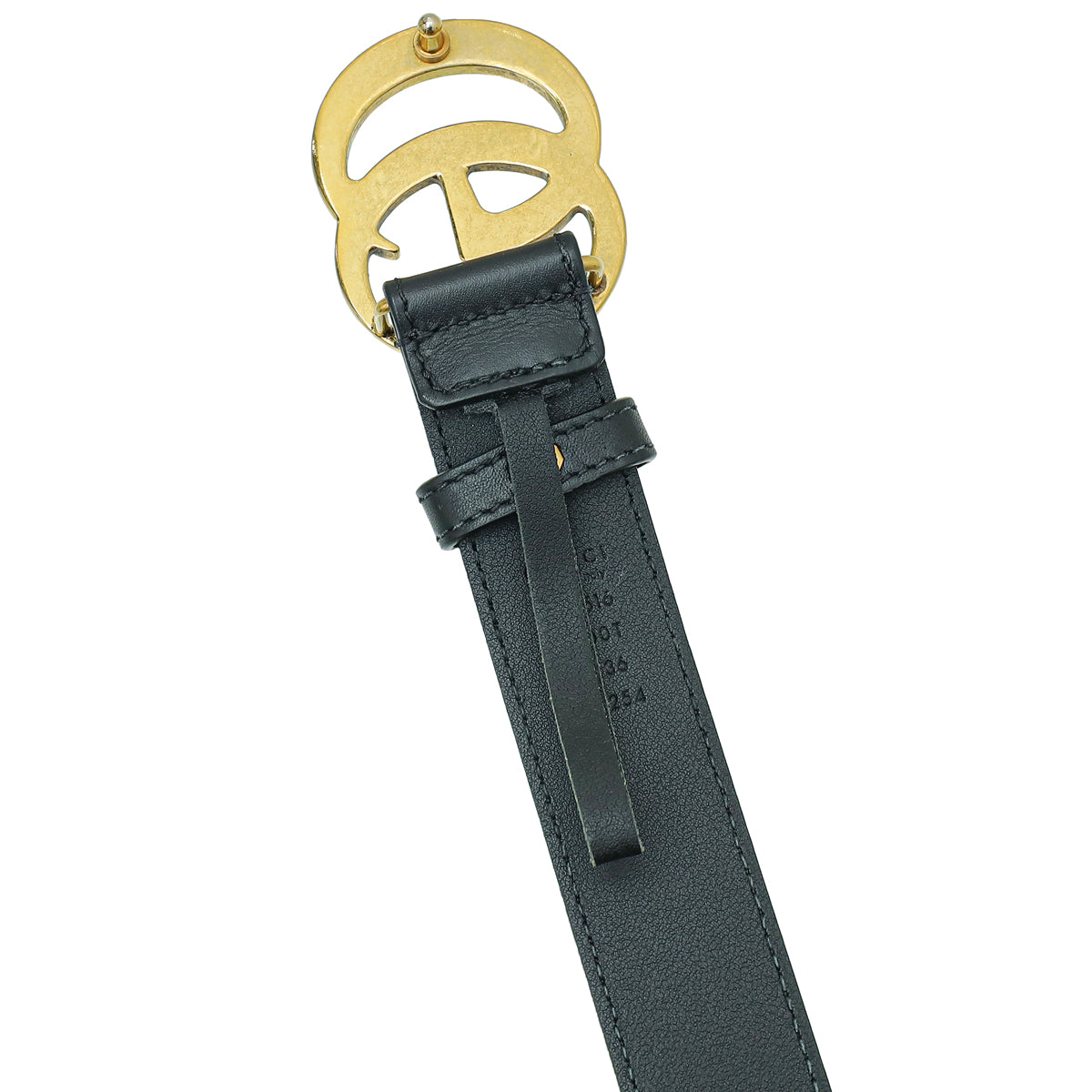 Gucci Black Double G Buckle Belt 36