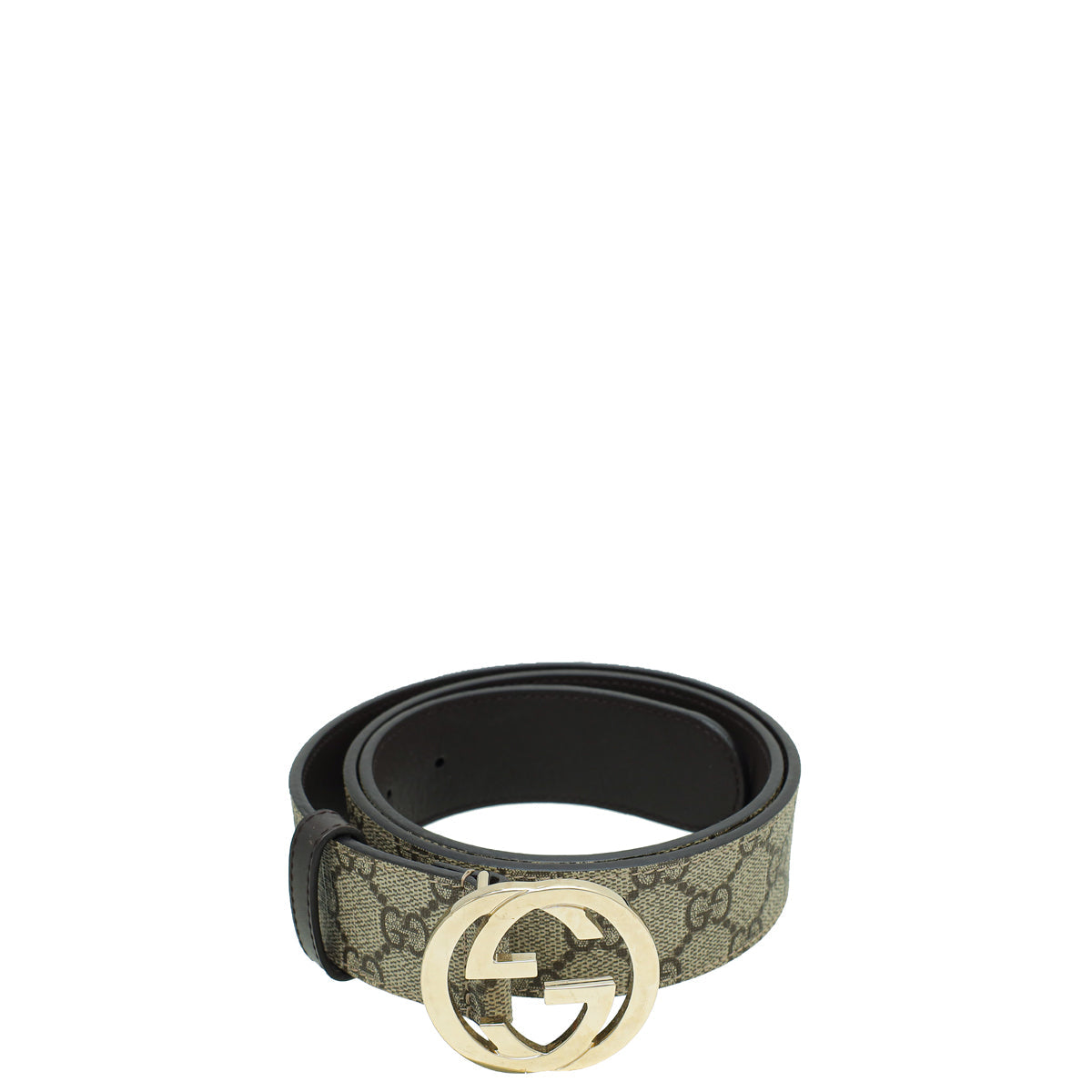 Gucci Bicolor GG Supreme Interlocking G Belt 34