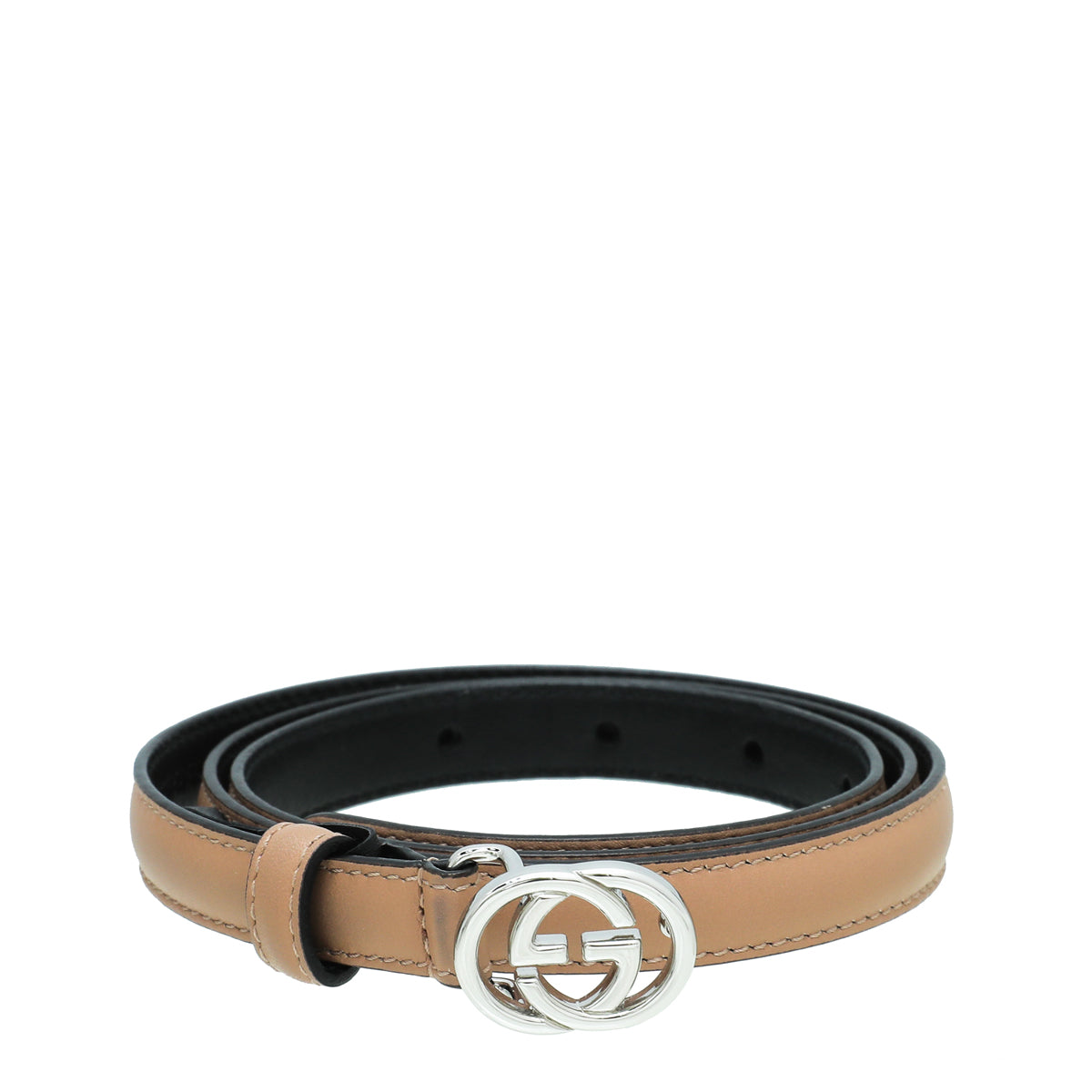 Gucci Nude GG Buckle Thin Belt 34