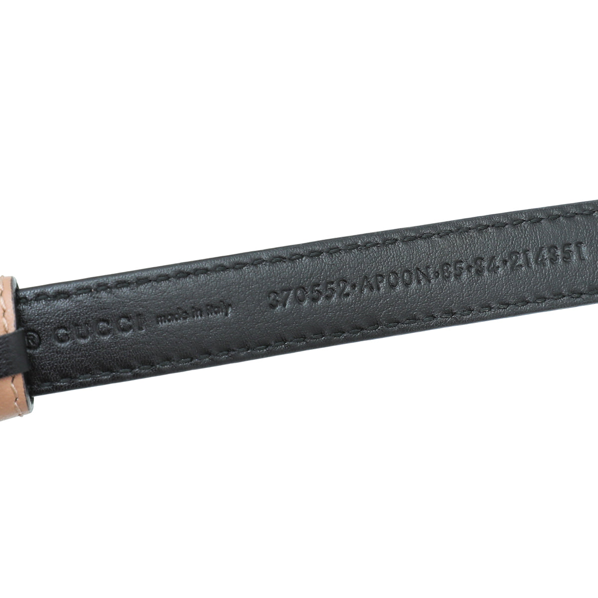 Gucci Nude GG Buckle Thin Belt 34