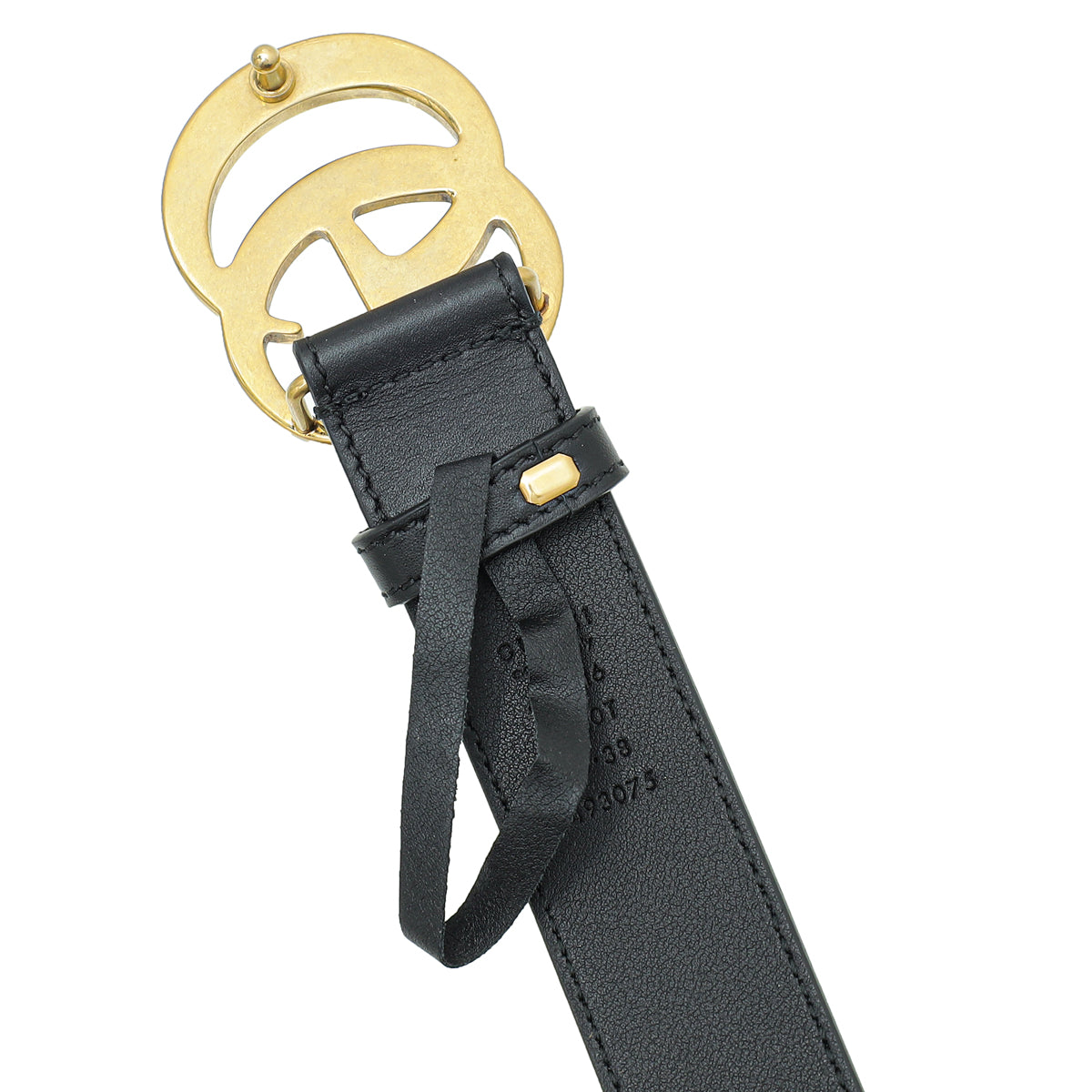 Gucci Black Double G Buckle Belt 38