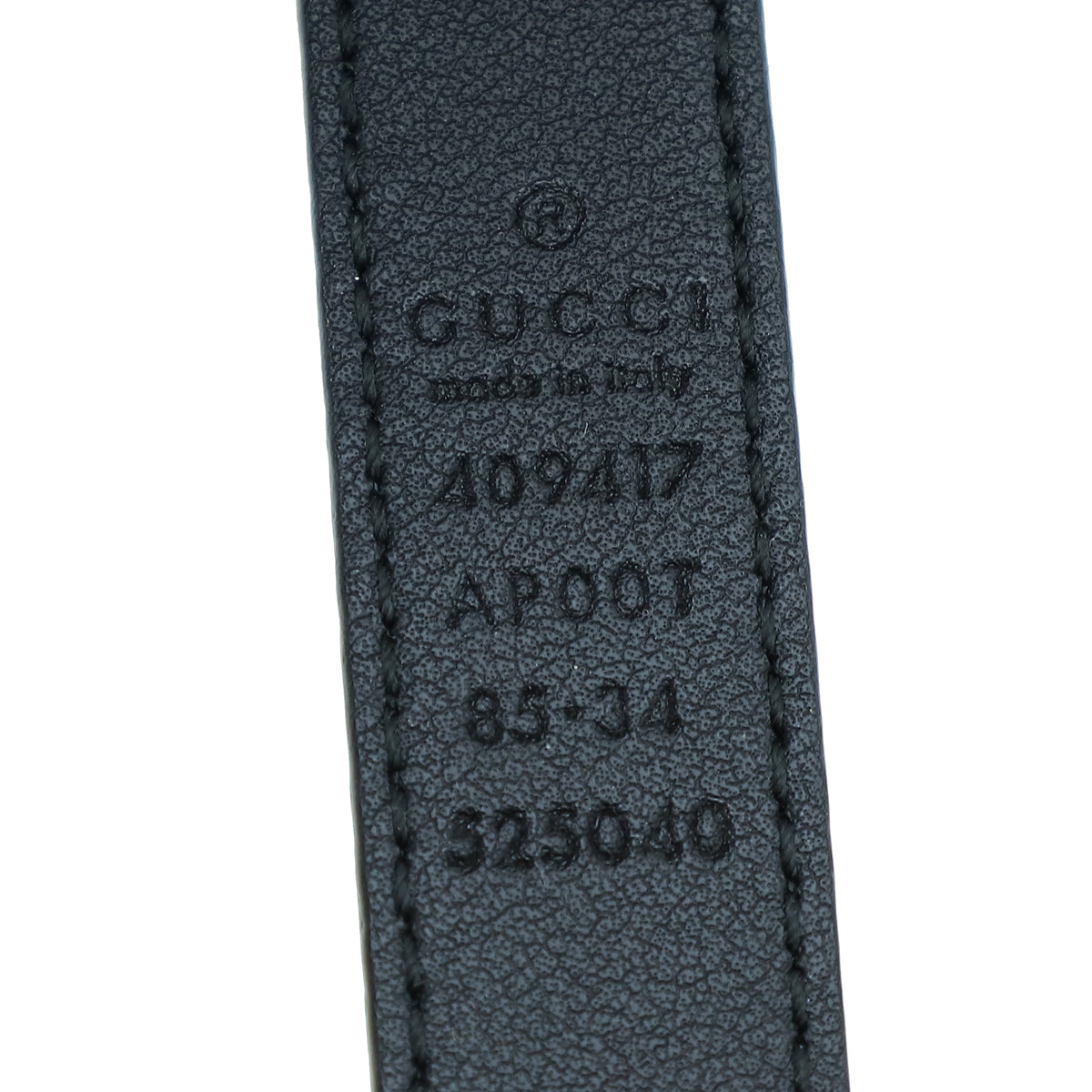Gucci Black Double G Buckle Belt 34