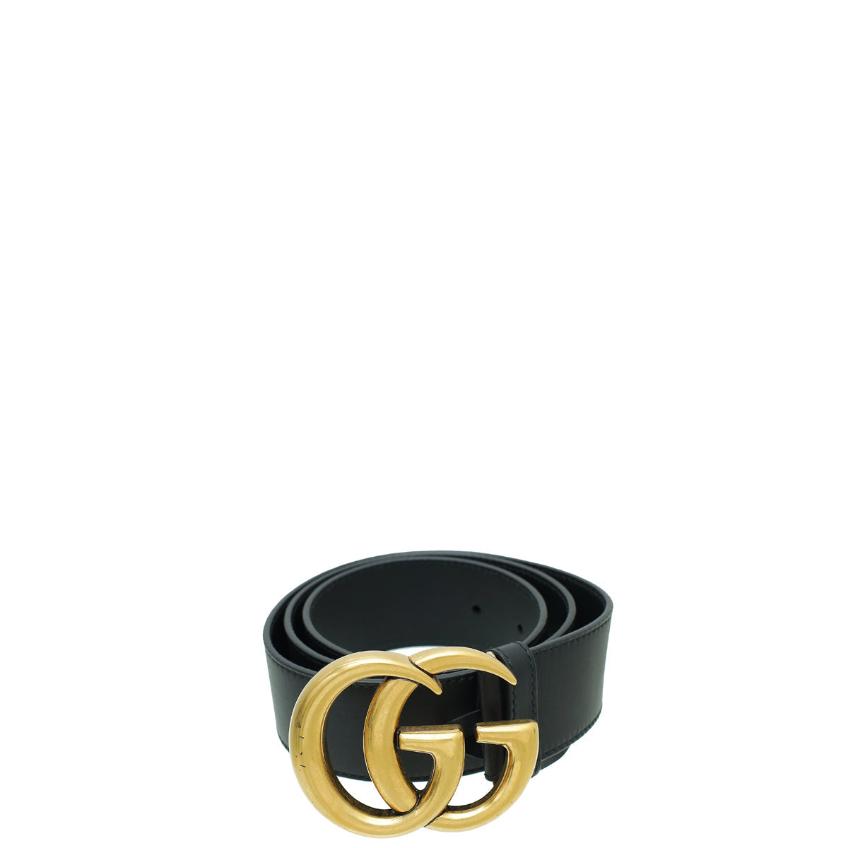 Gucci Black Double G Buckle 40mm Belt 30