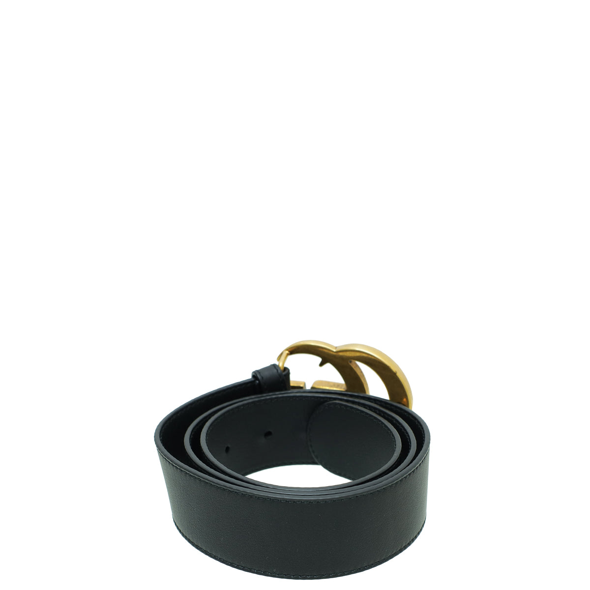 Gucci Black Double G Buckle 40mm Belt 30