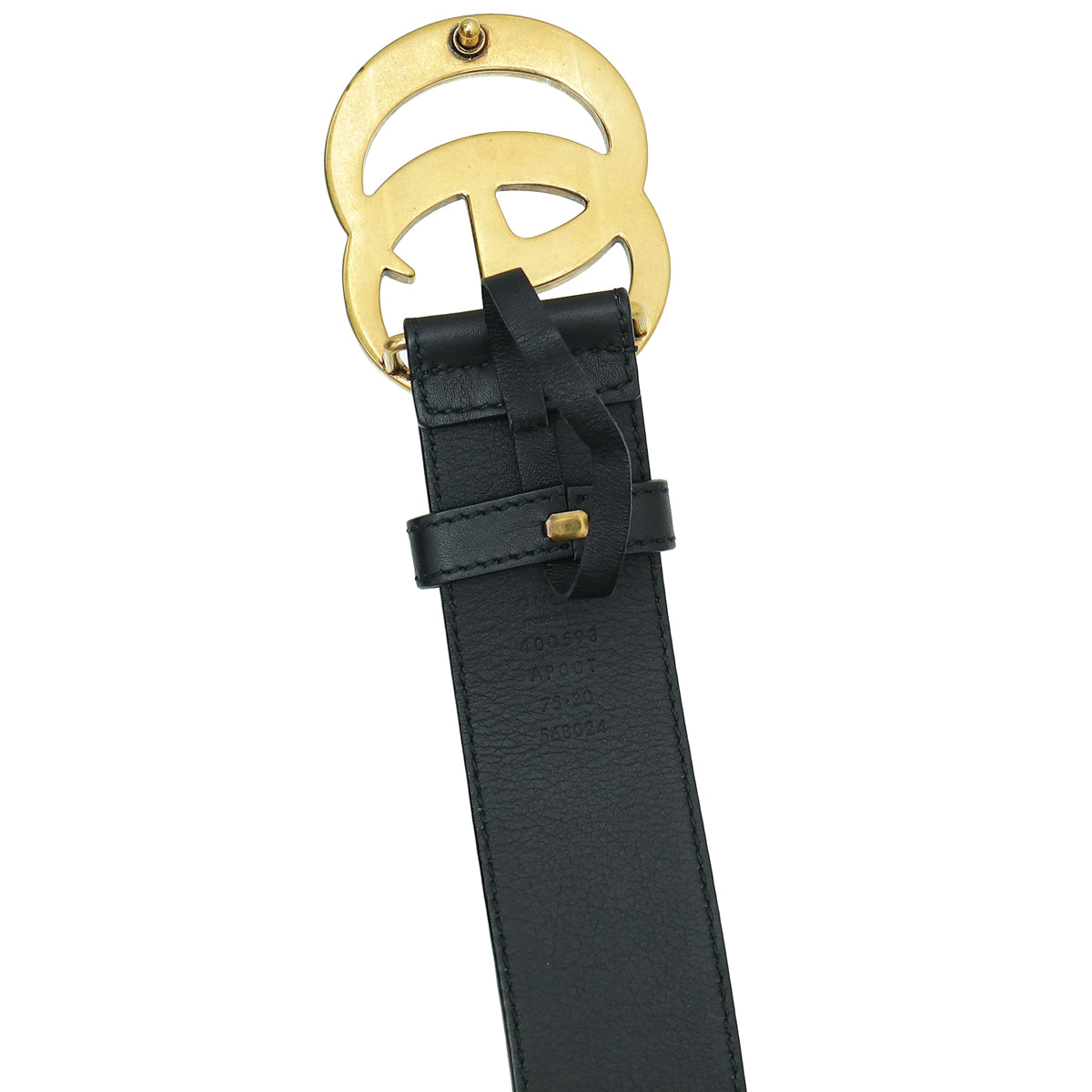 Gucci Black Double G Buckle 40mm Belt 30