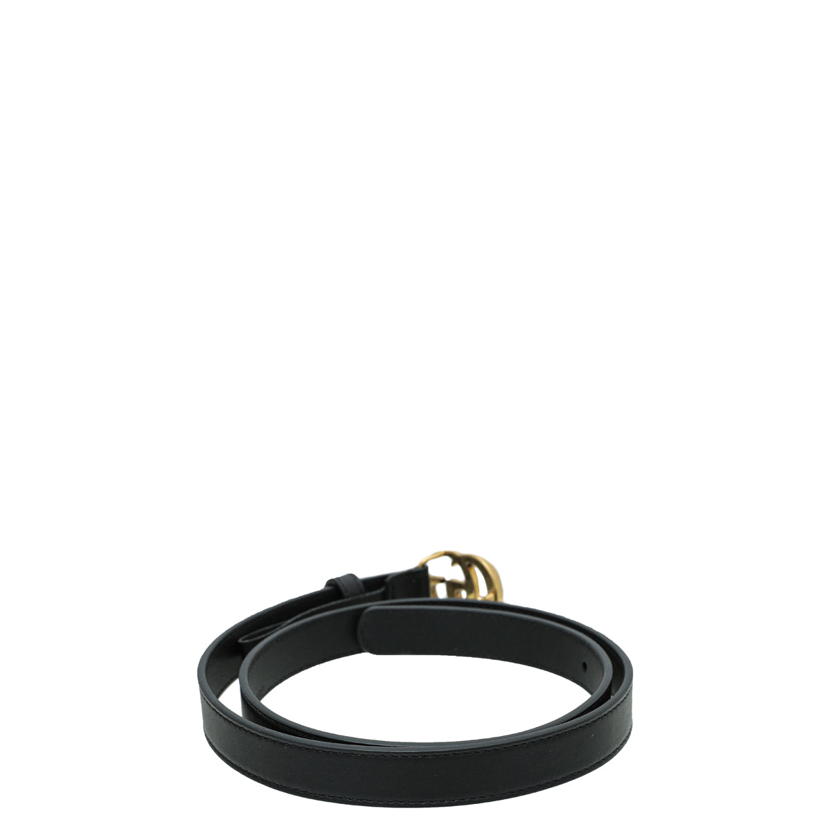 Gucci Black Double G Buckle Belt 30