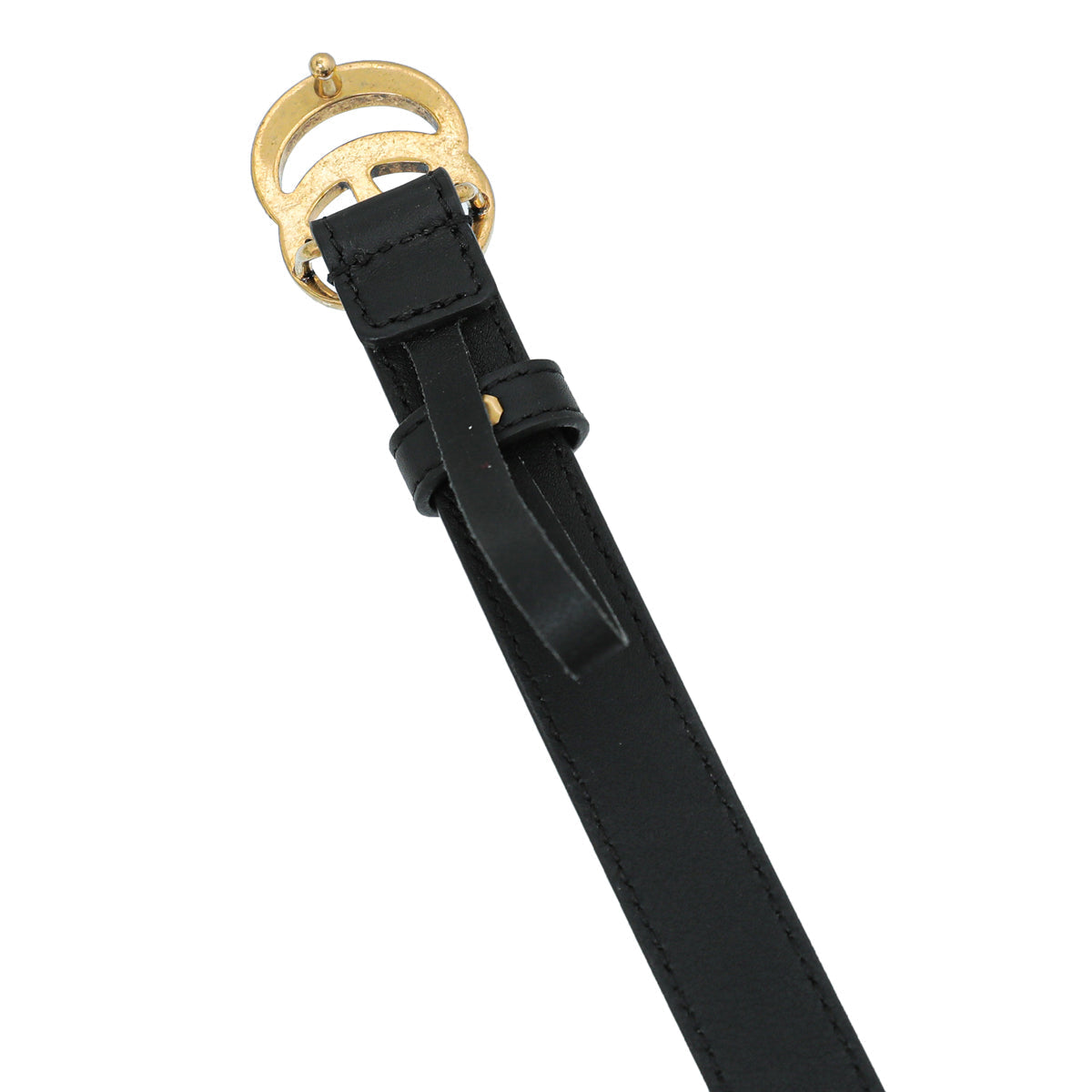 Gucci Black Double G Buckle Belt 30