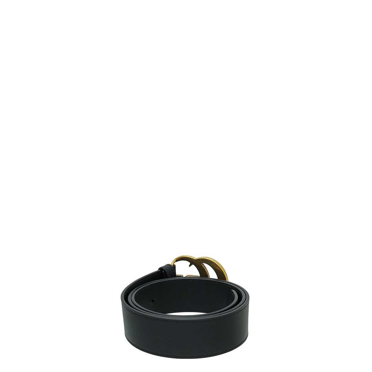 Gucci Black Double G Buckle Belt 36