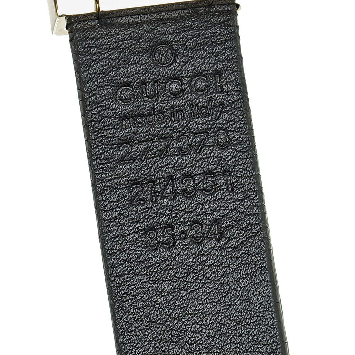 Gucci Bicolor Horsebit Buckle Belt 34
