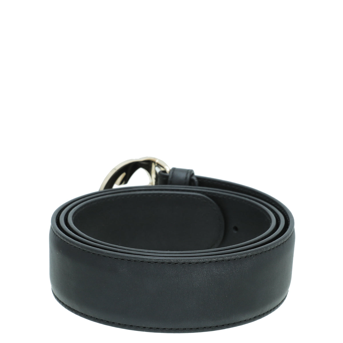 Gucci Black Double G Buckle Belt 38