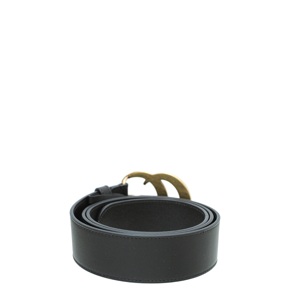 Gucci Dark Brown Double G Buckle Belt 38
