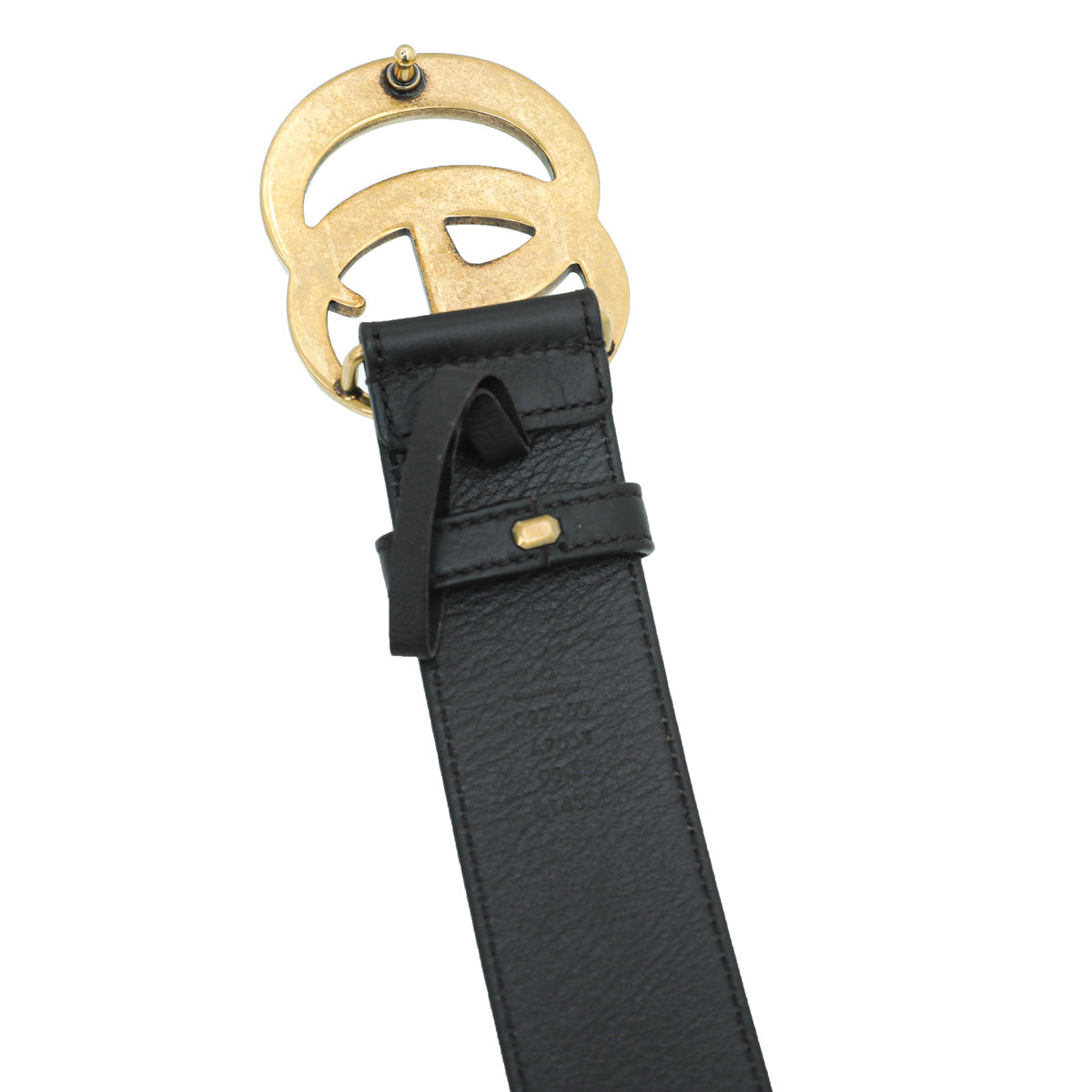Gucci Dark Brown Double G Buckle Belt 38