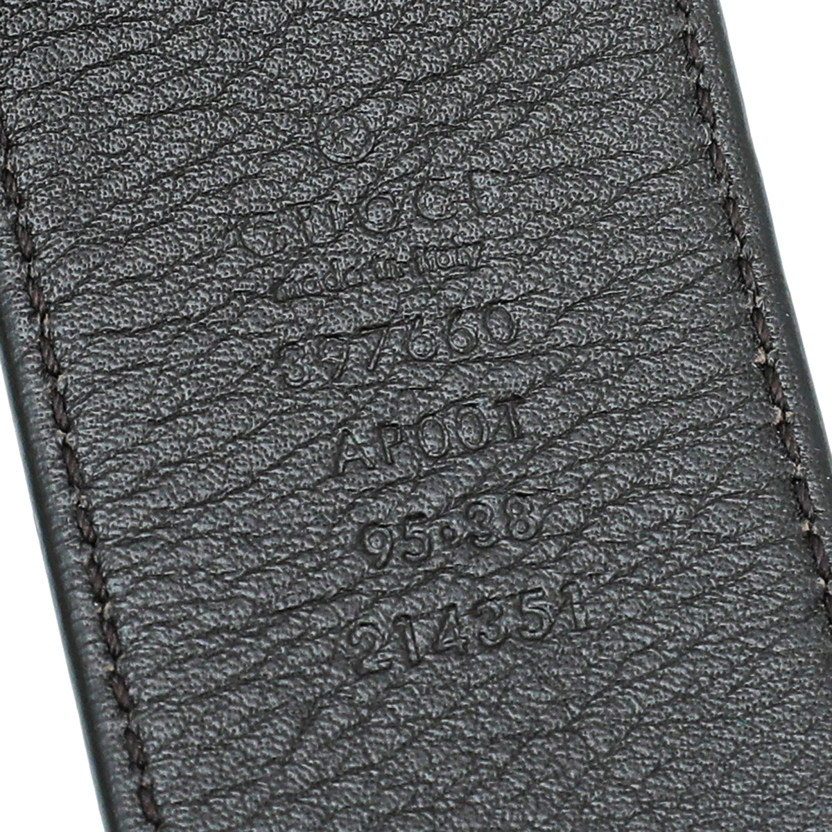 Gucci Dark Brown Double G Buckle Belt 38