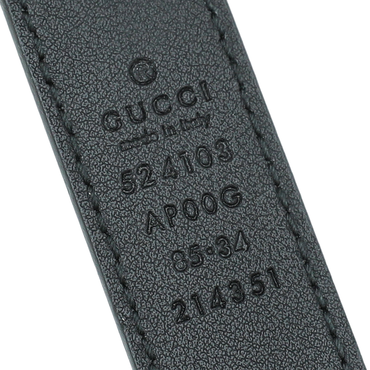 Gucci Black Torchon Double G Buckle Belt 34