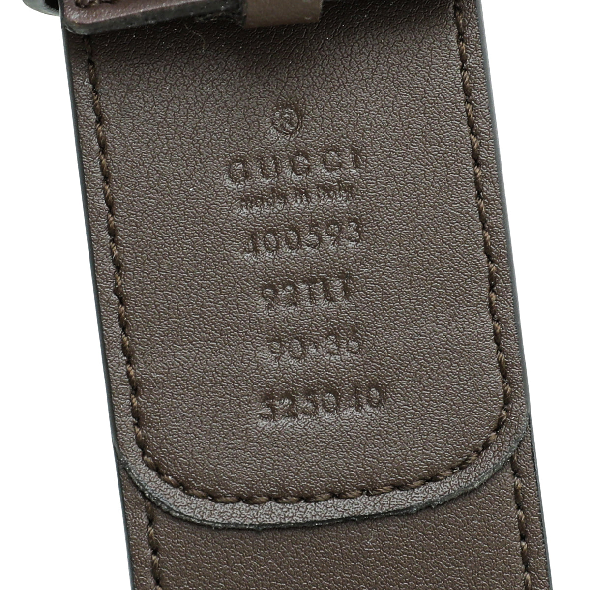Gucci Bicolor GG Supreme Double G Buckle Belt 36