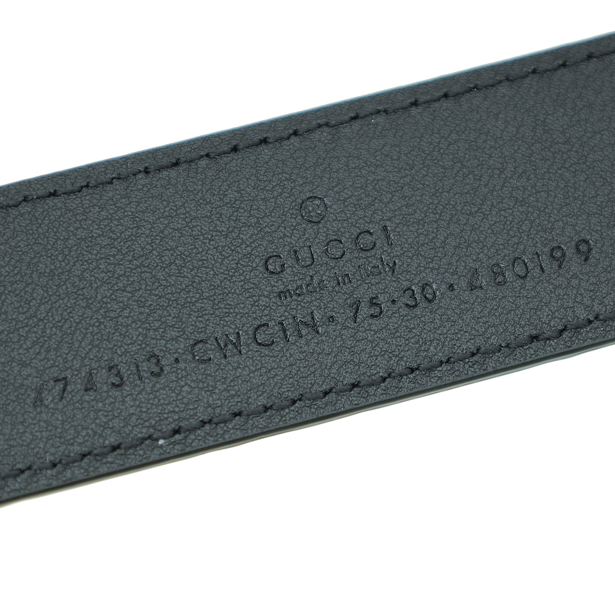 Gucci Black GG Signature Buckle Belt 30