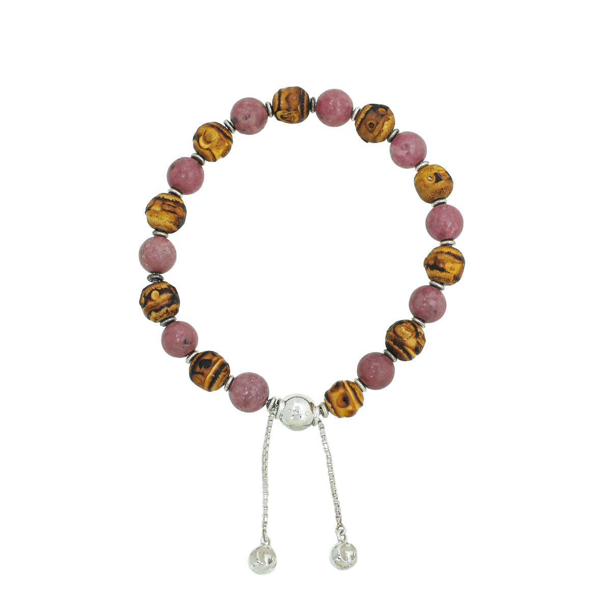 Gucci Old Pink Bamboo Stone Adjustable Bracelet