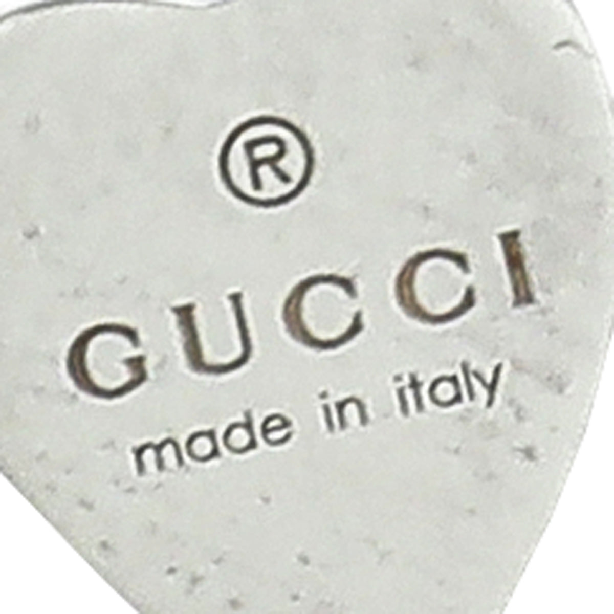 Gucci Silver Trademark Heart Earrings