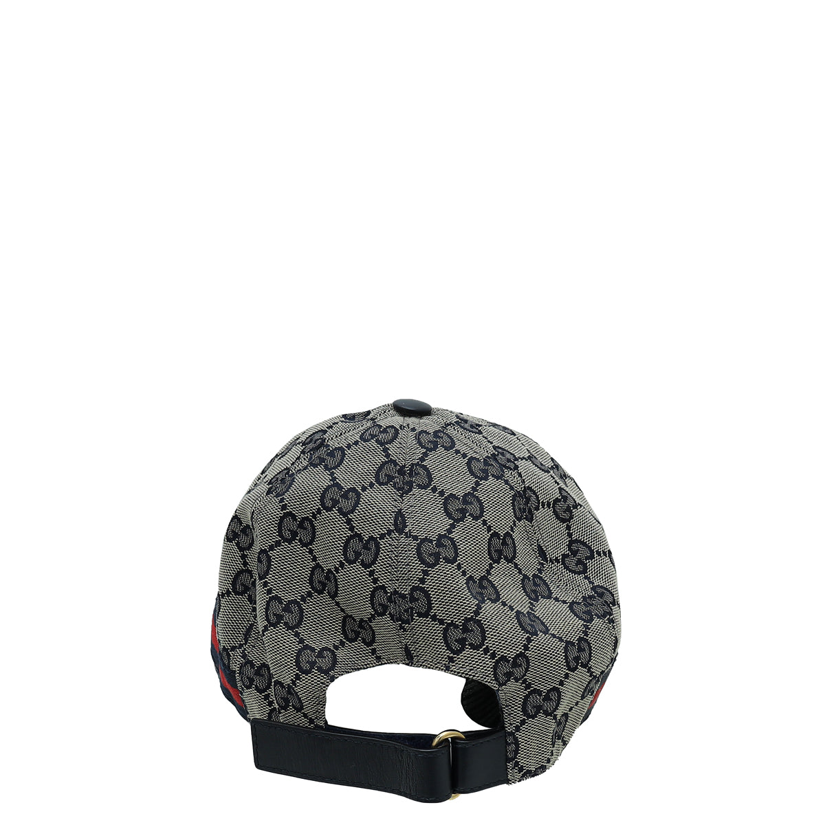 Gucci Navy Blue GG Web Large Baseball Hat
