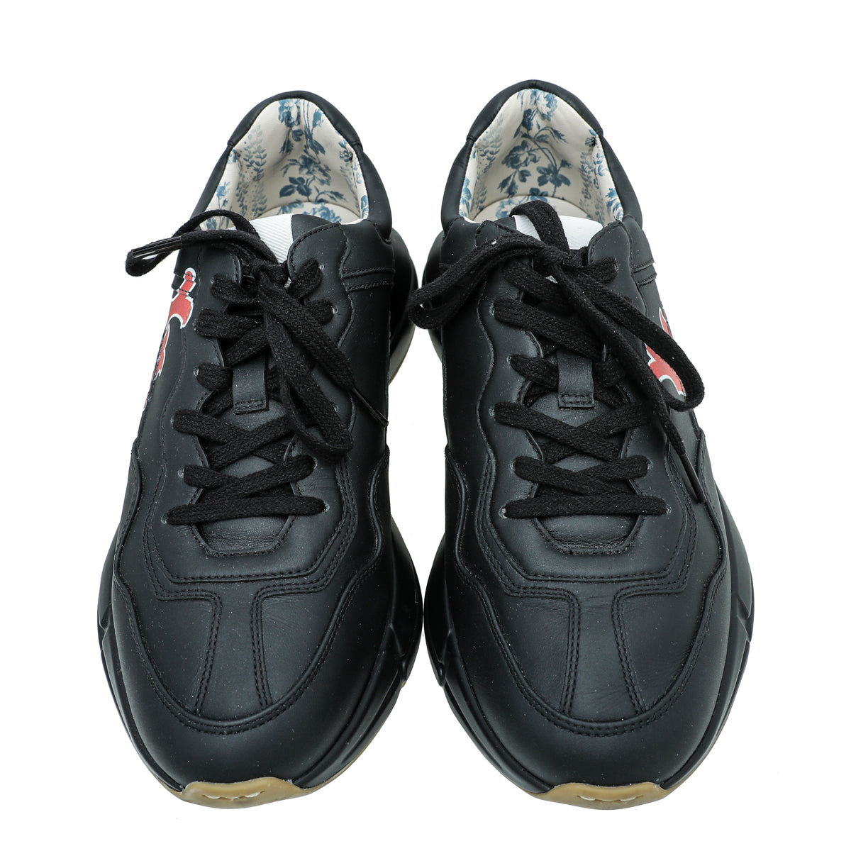 Gucci Black Rhyton LA Angels Print Sneaker 7.5
