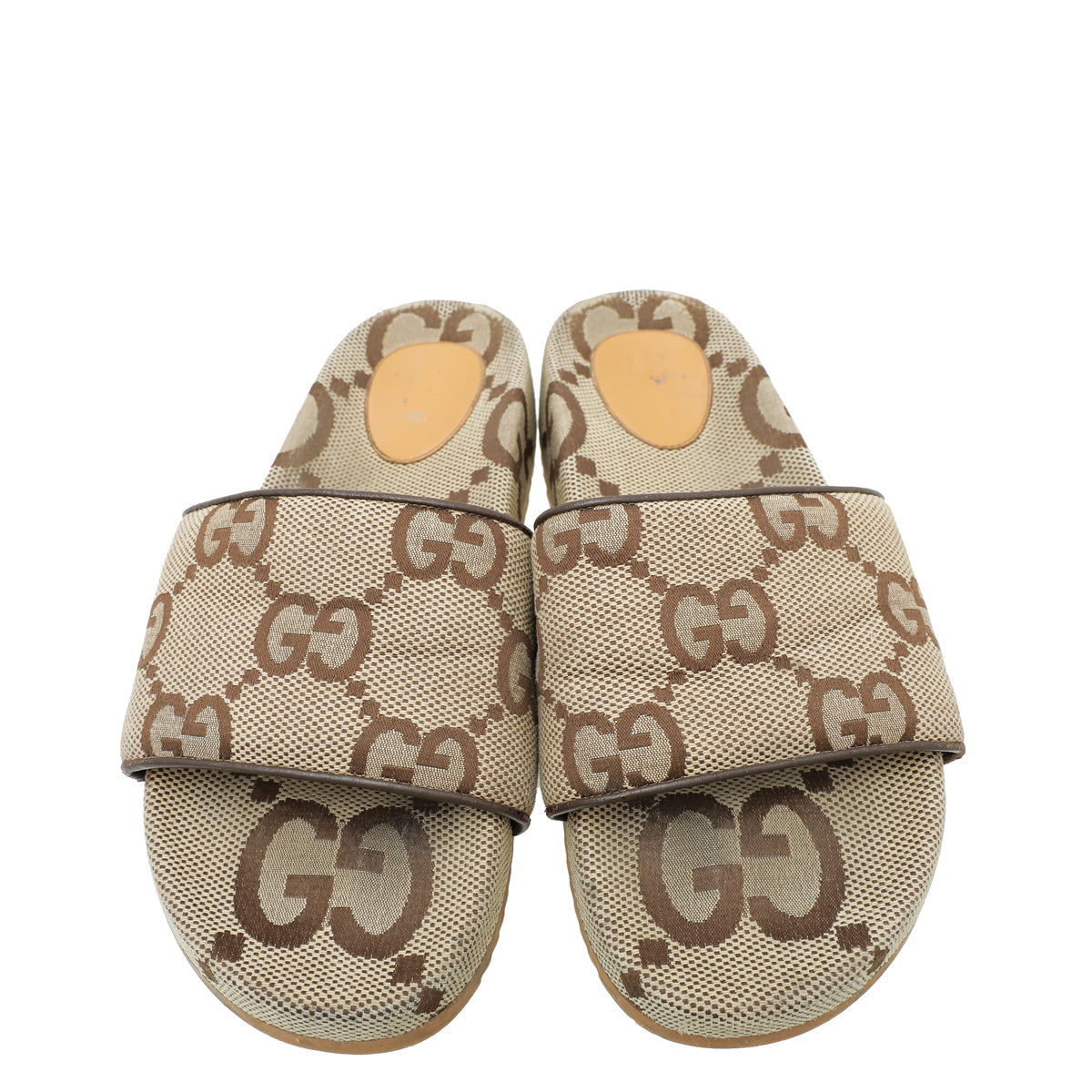 Gucci Bicolor GG Slide Maxi Sandals 9