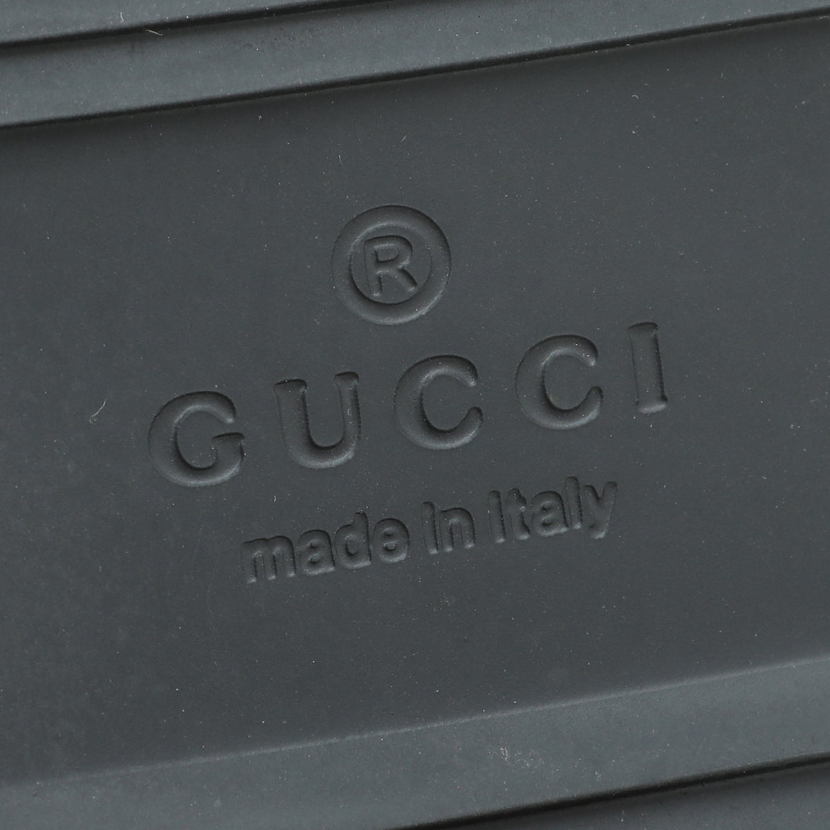 Gucci Black G Rubber Mini Double Sandal 34