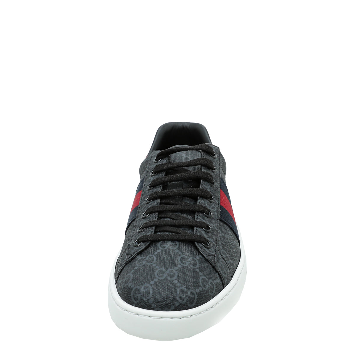 Gucci Black GG Supreme Ace Men Sneaker 8.5