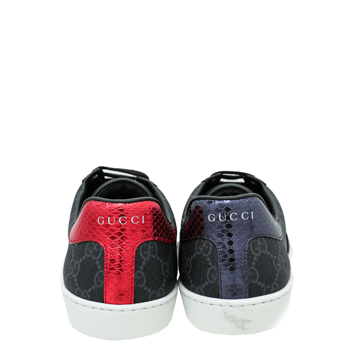 Gucci Black GG Supreme Ace Men Sneaker 8.5