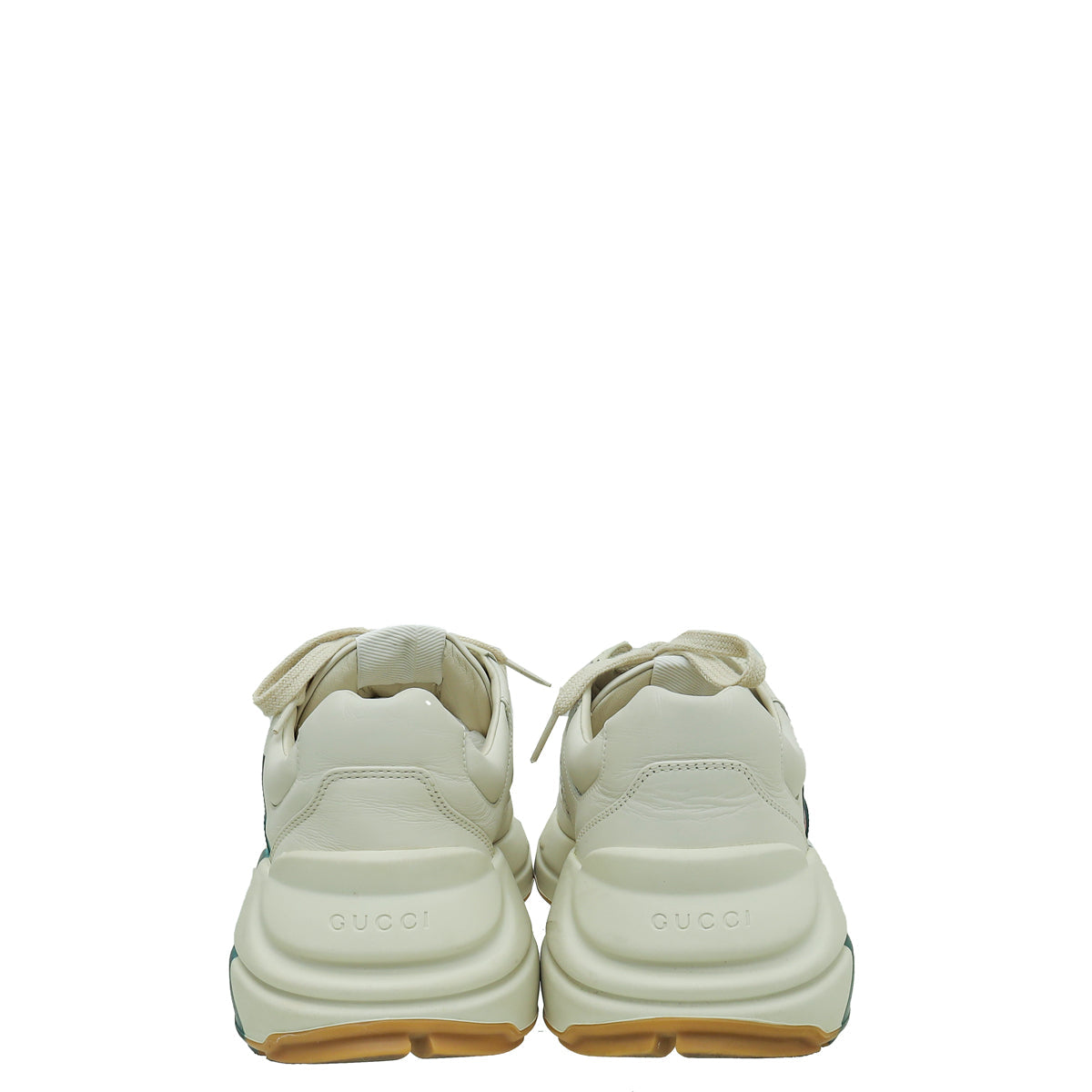 Gucci Cream White Rhyton Web Print Sneaker 7