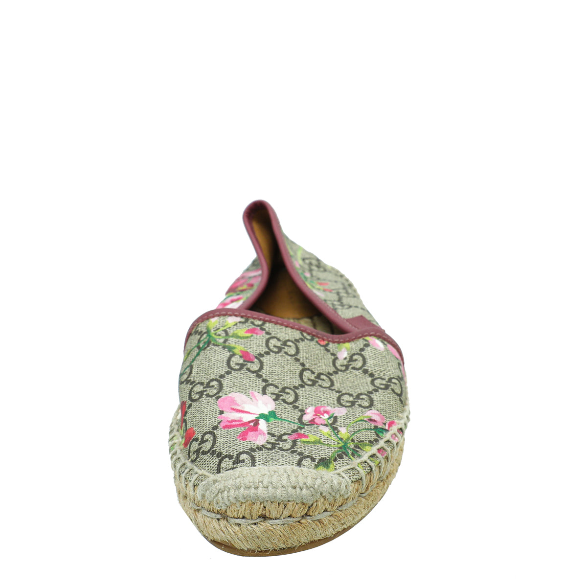 Gucci Ebony Multicolor GG Supreme Blooms Print Espadrille 37
