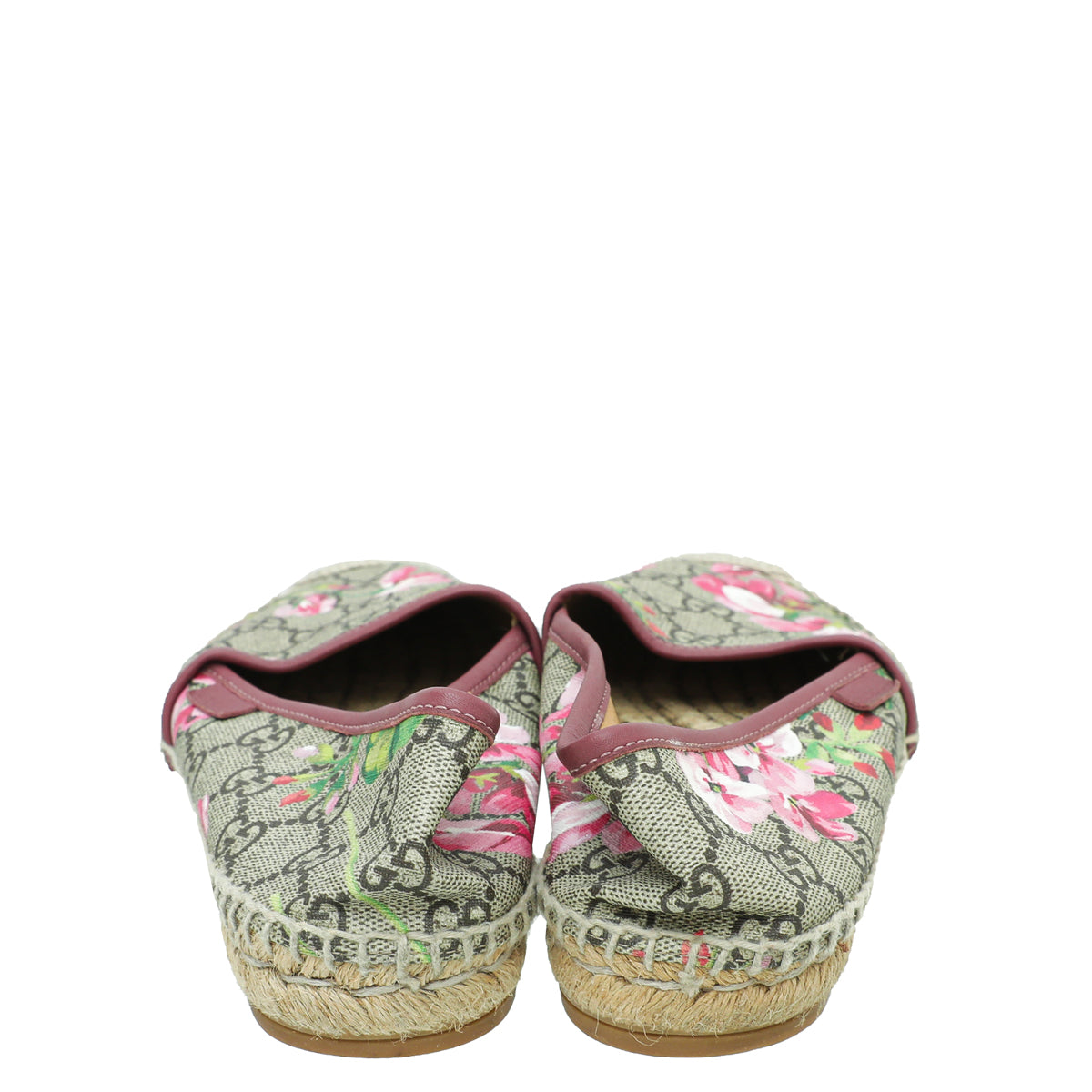 Gucci Ebony Multicolor GG Supreme Blooms Print Espadrille 37