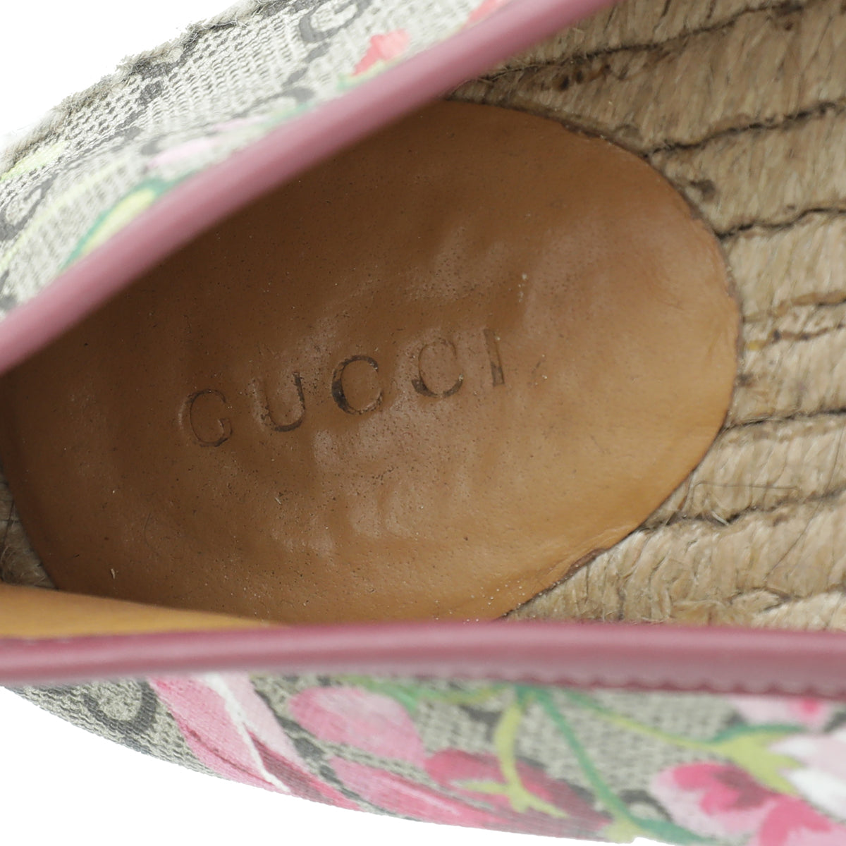 Gucci Ebony Multicolor GG Supreme Blooms Print Espadrille 37