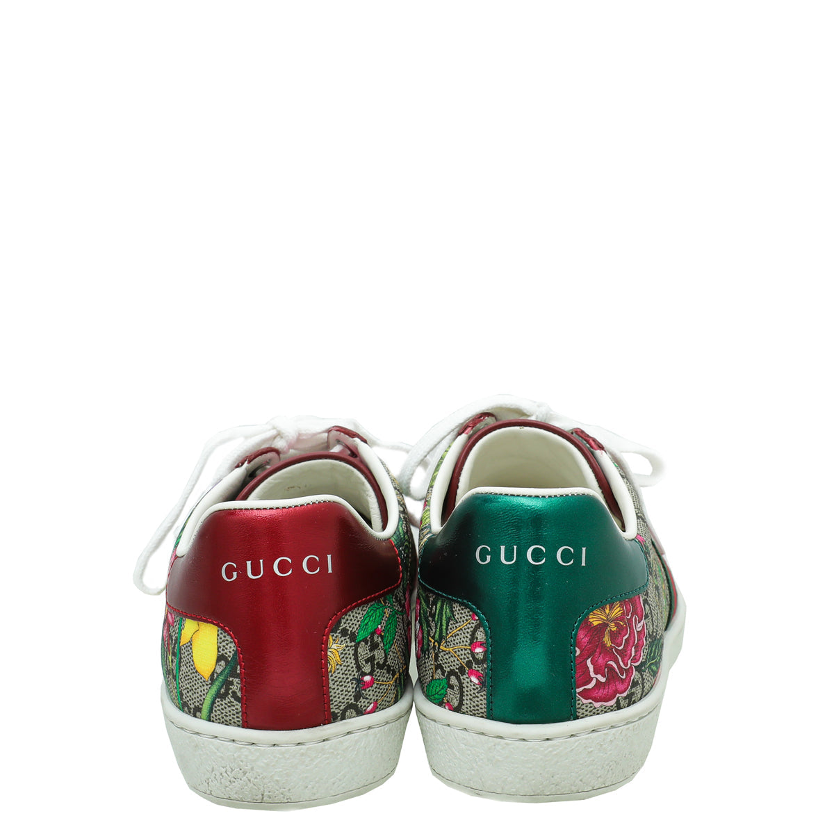 Gucci Ebony Multicolor GG Supreme Floral Print Ace Sneaker 36.5