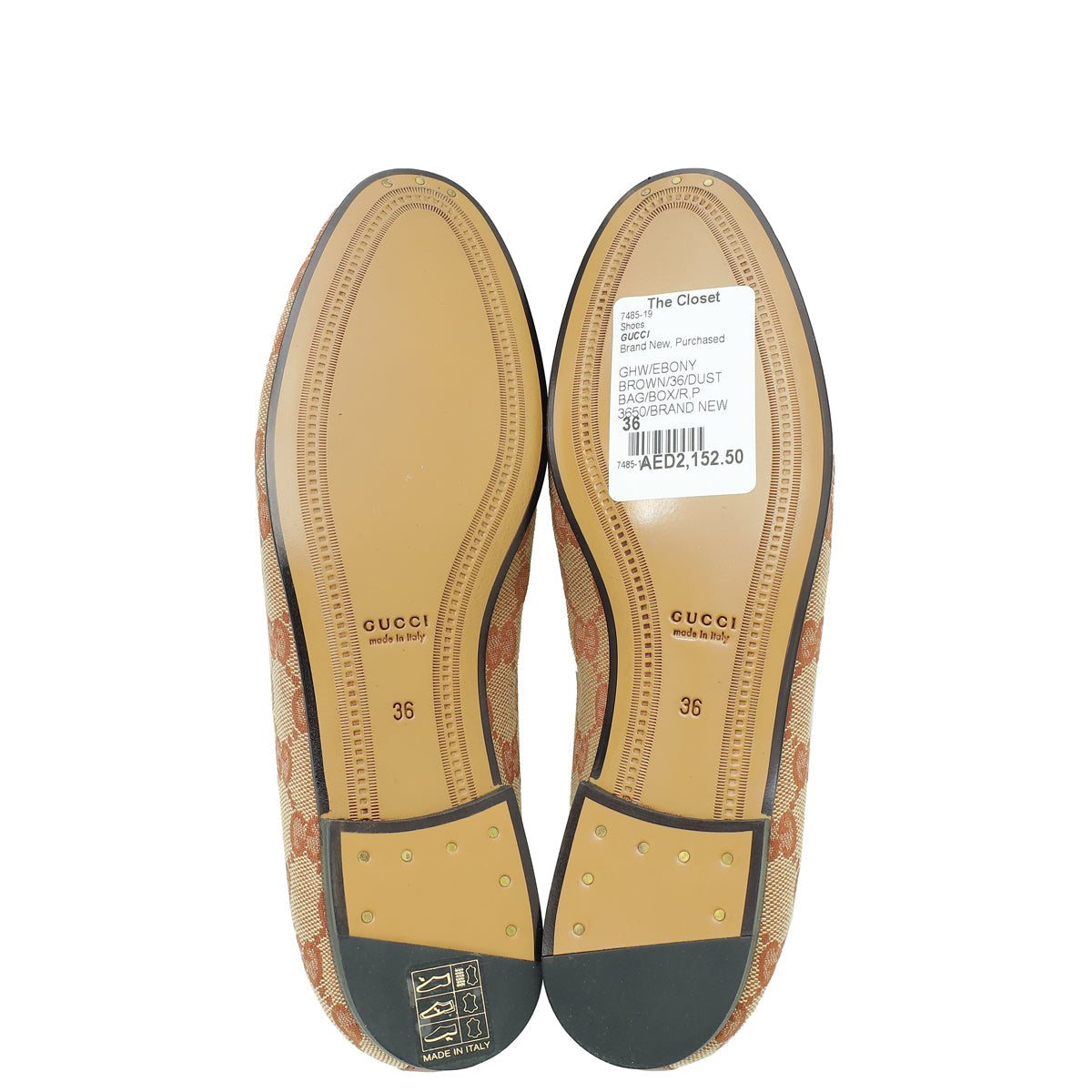 Gucci Bicolor GG Jordaan Loafer 36