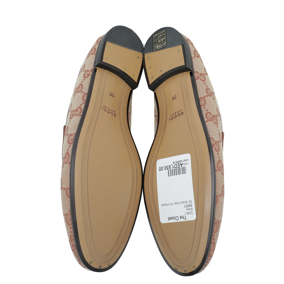 Gucci Bicolor GG Jordaan Loafer 38