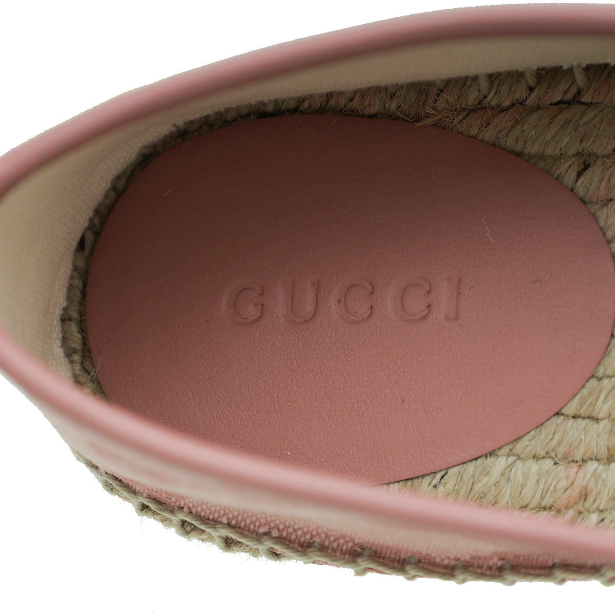 Gucci Pink GG Espadrille 38