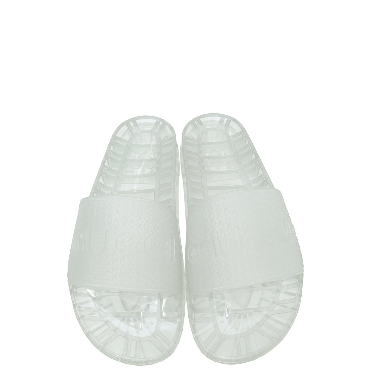 Gucci Clear x Adidas Adilette Rubber Slides 8