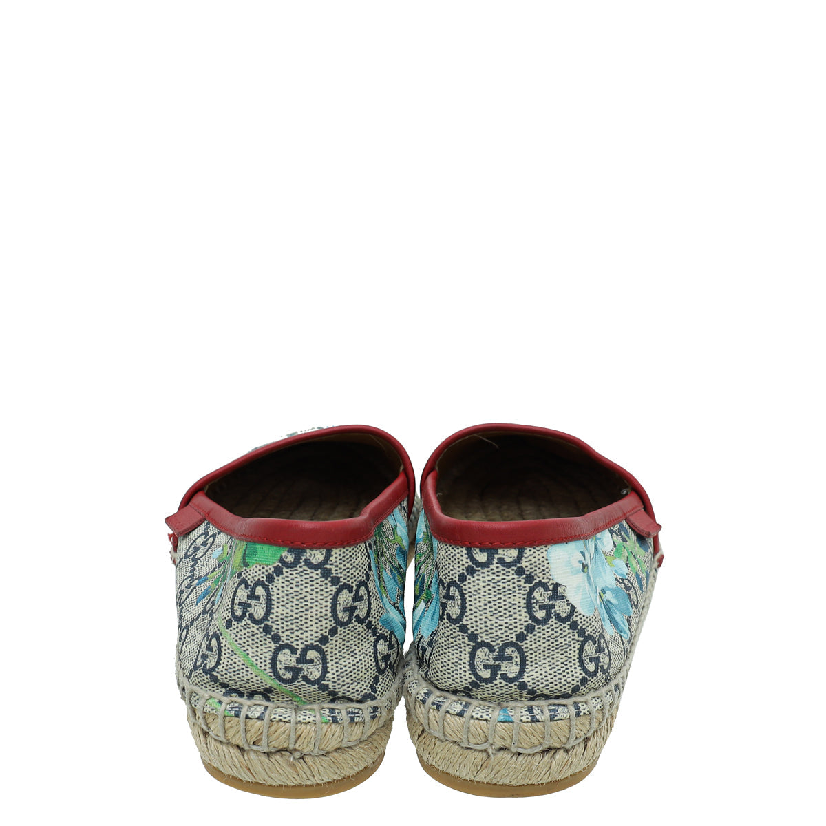 Gucci Bicolor GG Blooms Print Flat Espadrille 35