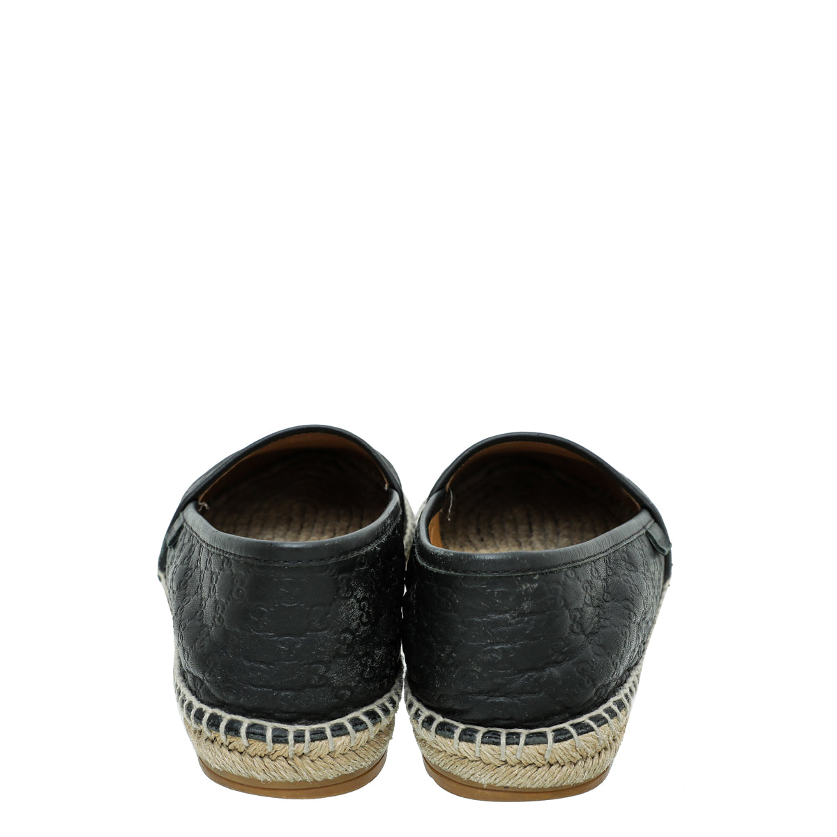 Gucci Black Microguccissima Espadrille 37