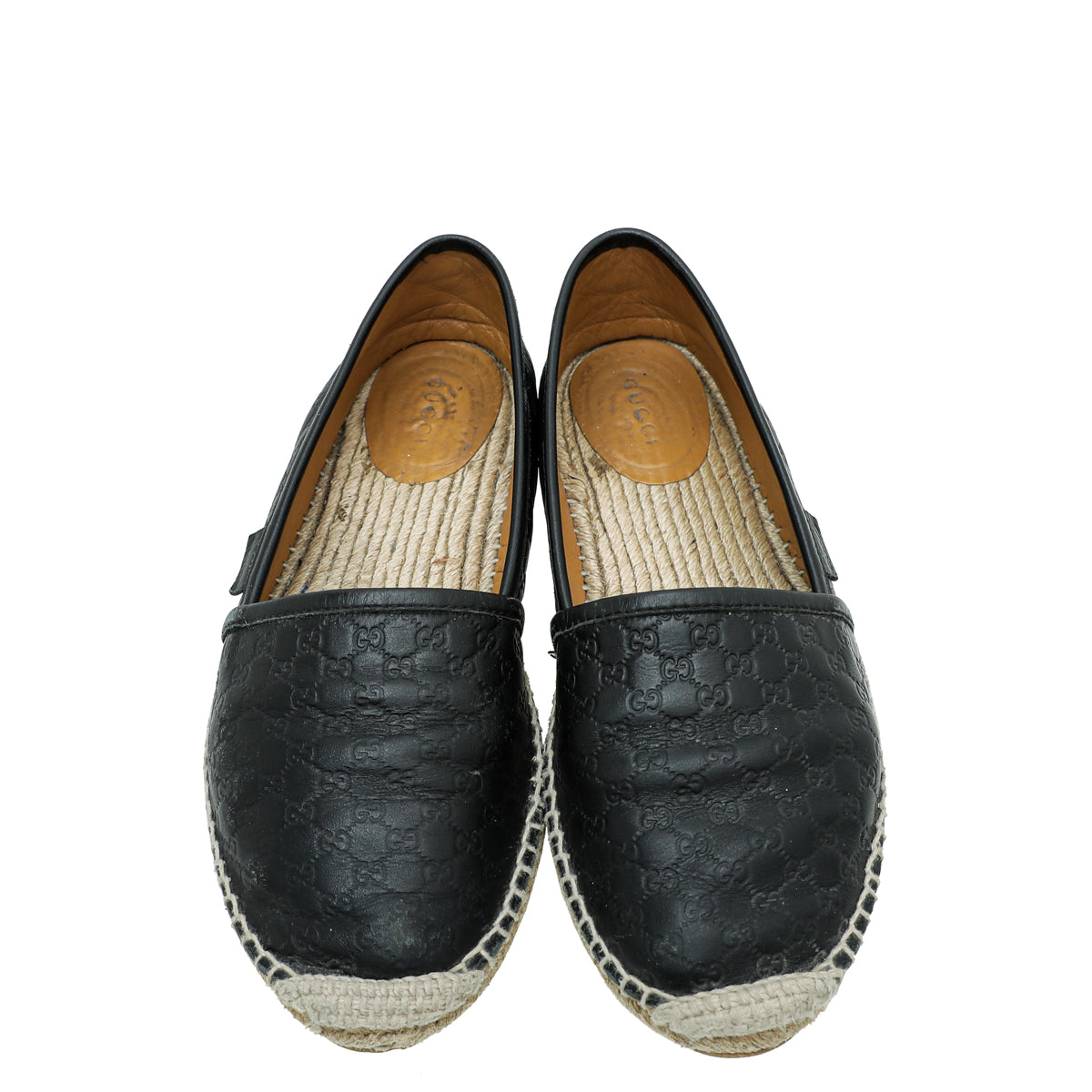 Gucci Black Microguccissima Espadrille 37