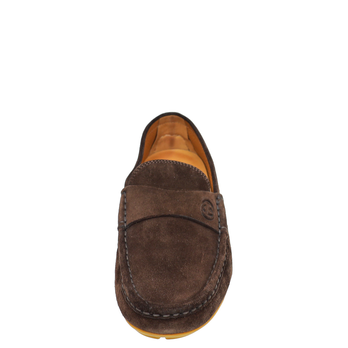 Gucci Brown Suede GG Loafers 37