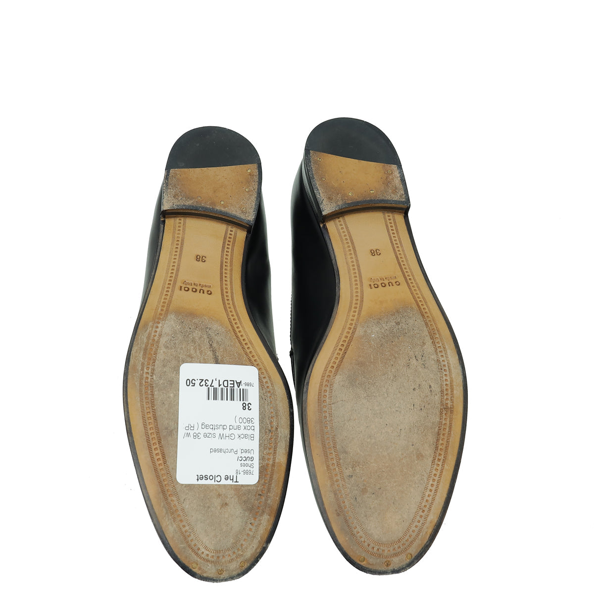 Gucci Black Horsebit Jordaan Loafer 38