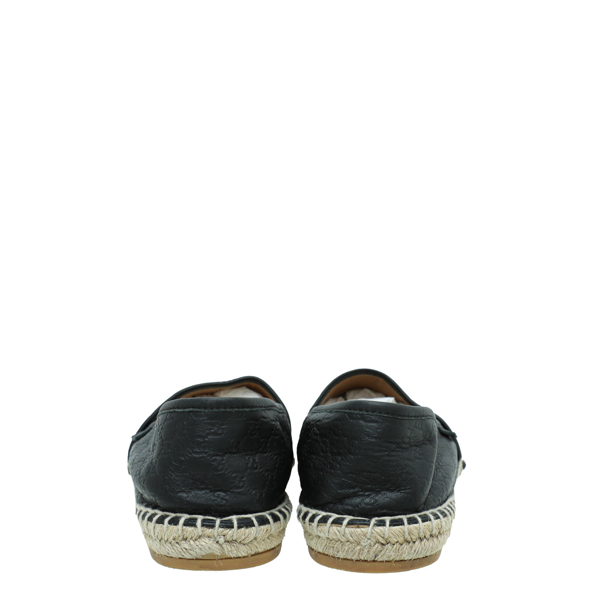 Gucci Black GG Microguccissima Espadrille 39.5