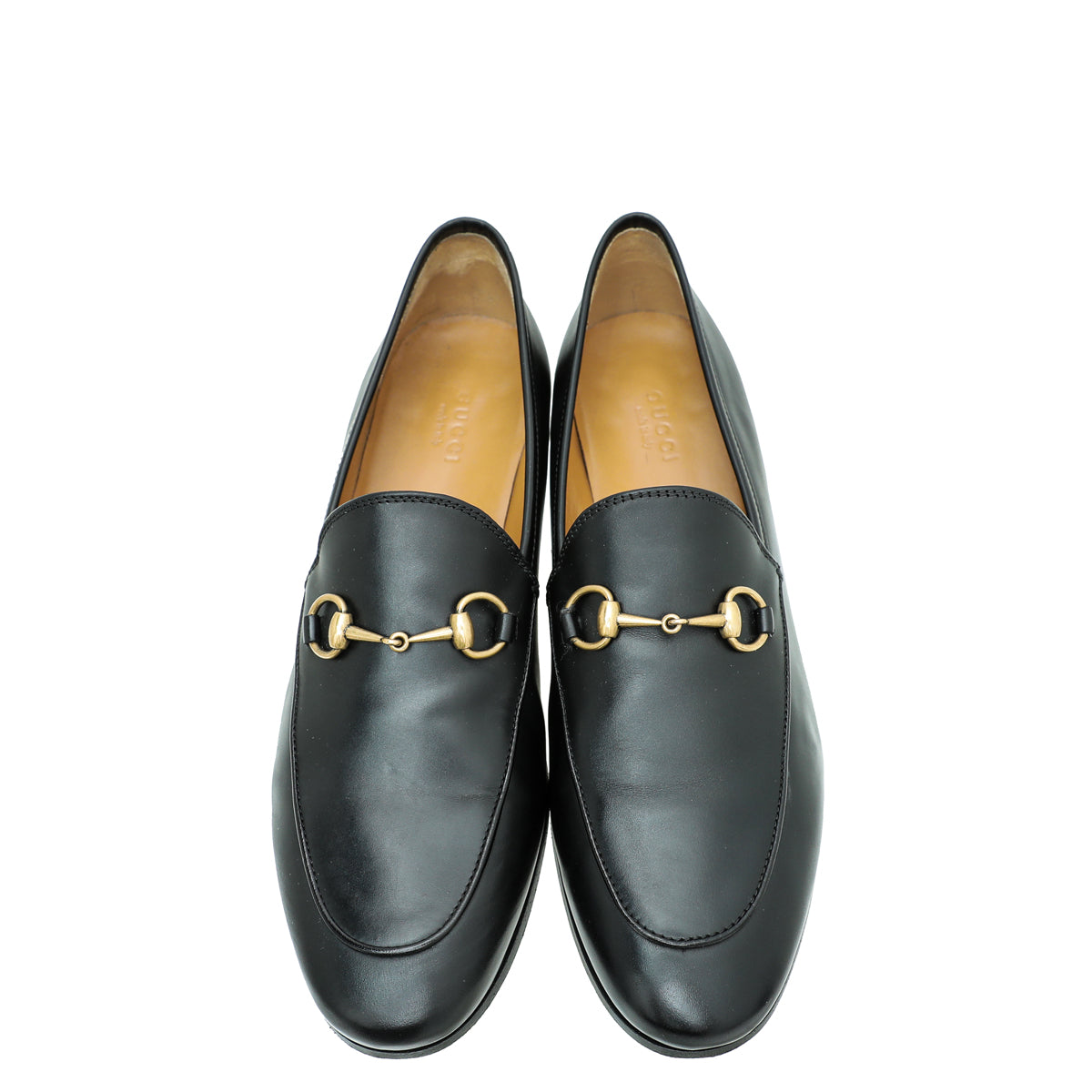 Gucci Black Jordaan Horsebit Loafer 39