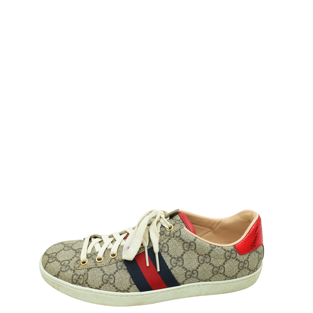 Gucci Multicolor GG Supreme Web Ace Sneakers 39