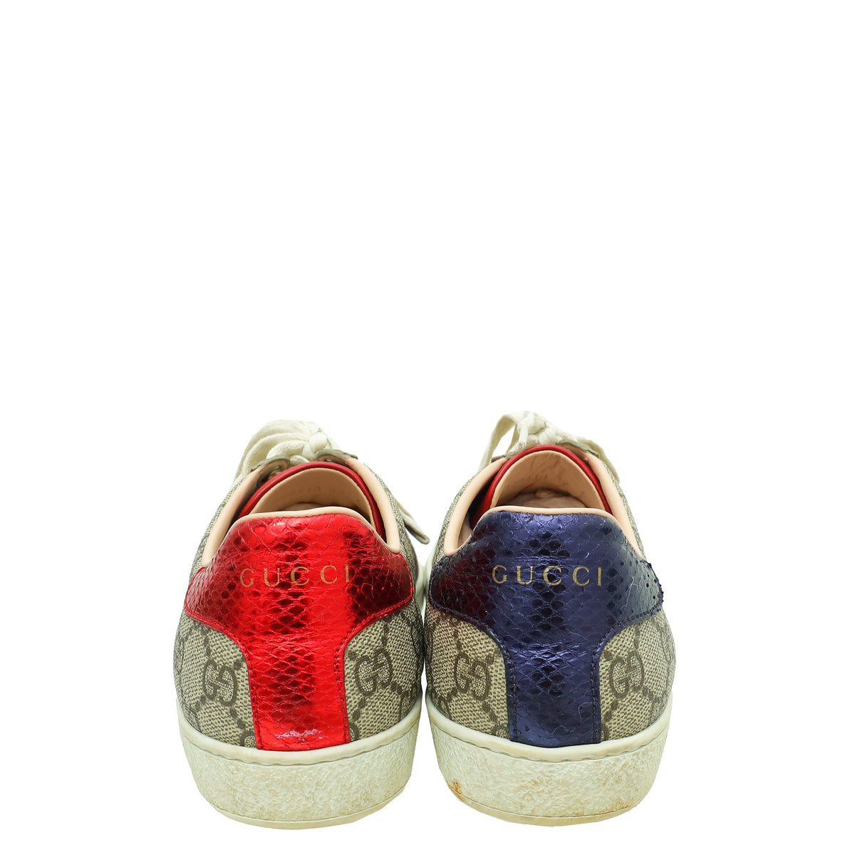 Gucci Multicolor GG Supreme Web Ace Sneakers 39